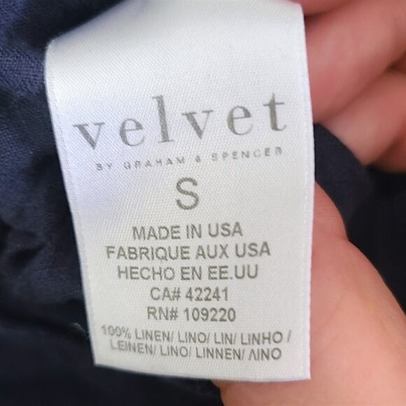 Velvet by Graham & Spencer Women’s Jumpsuit Boho Linen Blend Relaxed Fit Small - Picture 7 of 9